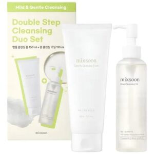 mixsoon double step cleansing duo set (bean cleansing oil + centella cleansing foam)