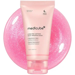 medicube pdrn pink caffeine night wrapping mask 75ml