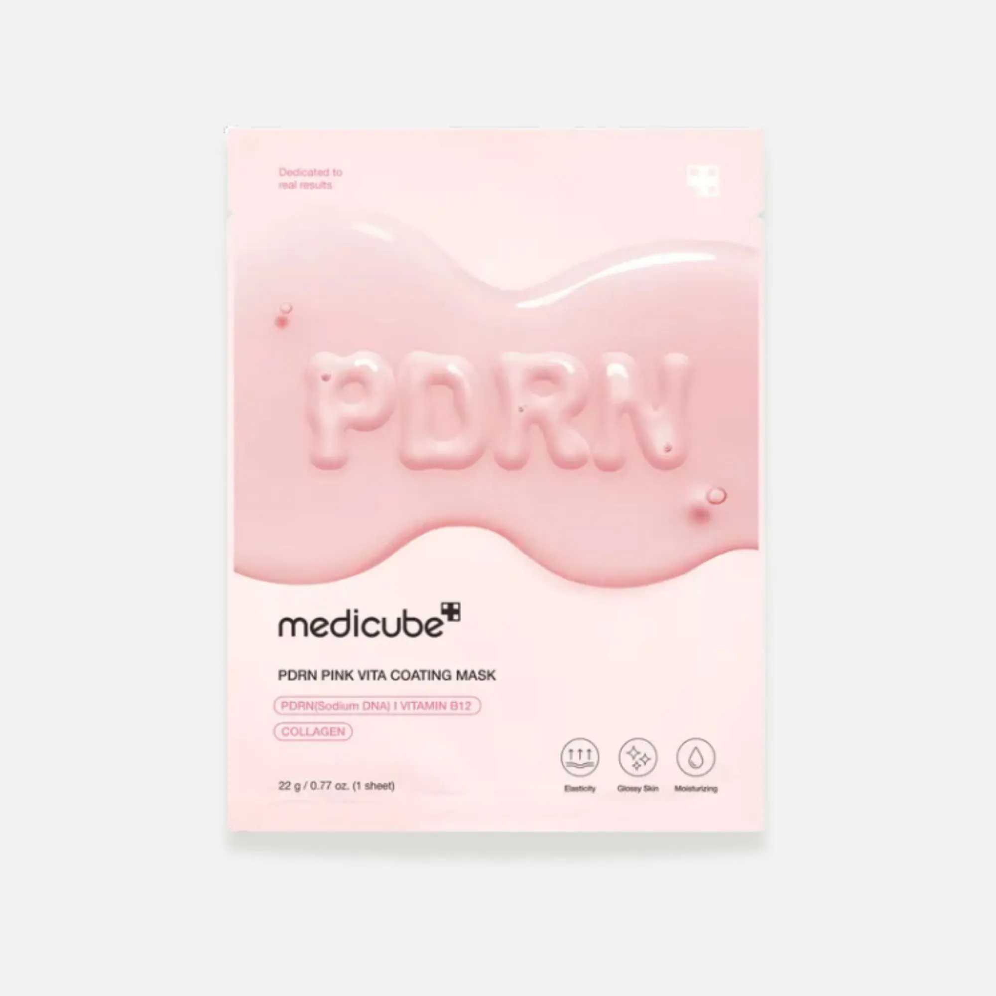 medicube pdrn pink vita coating mask 22g (1 sheet)